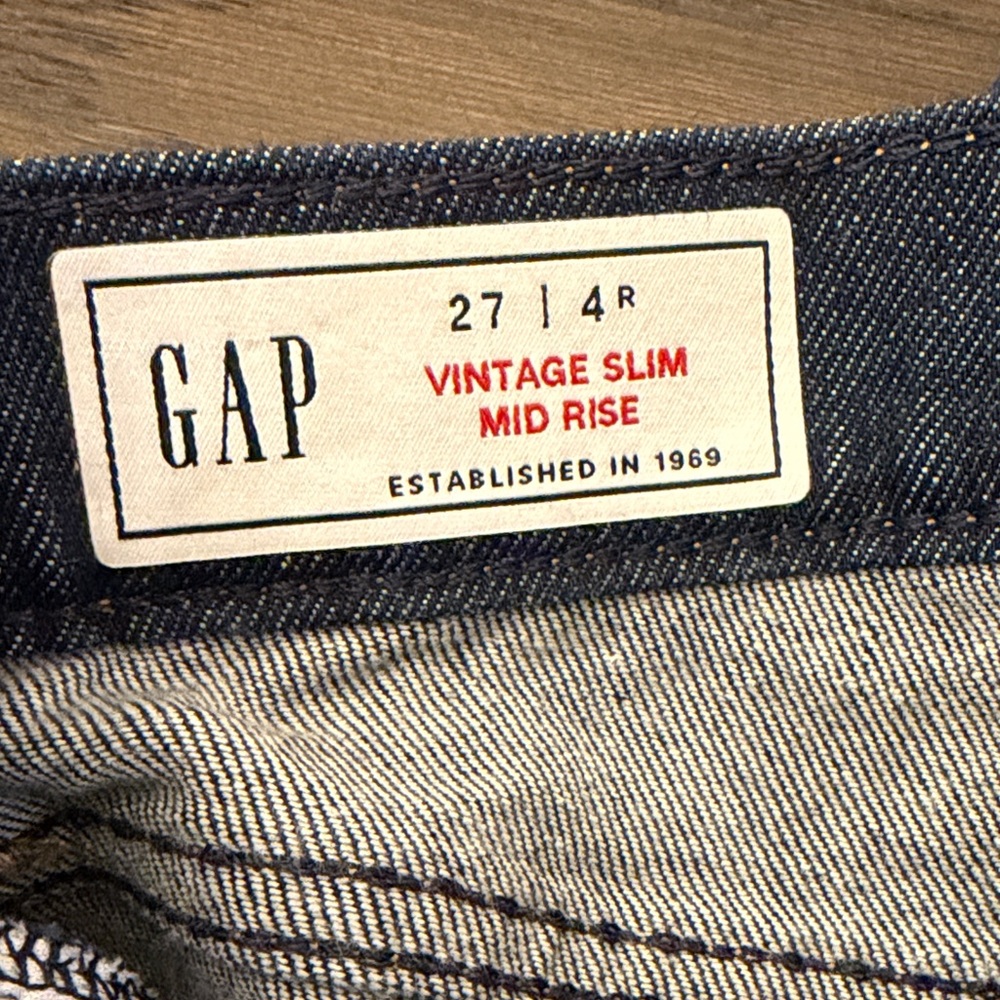 Gap Vintage Slim Mid Rise Jeans